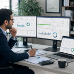 Multiscreen Financial Analyst Workspace 150x150